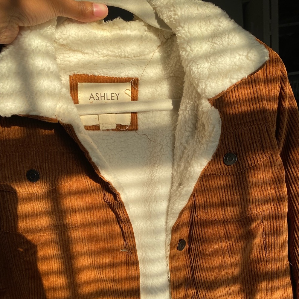Corduroy Jacket With Fur